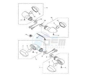 XTZ SUPER TENERE 1200 drawing FLASHER LIGHT