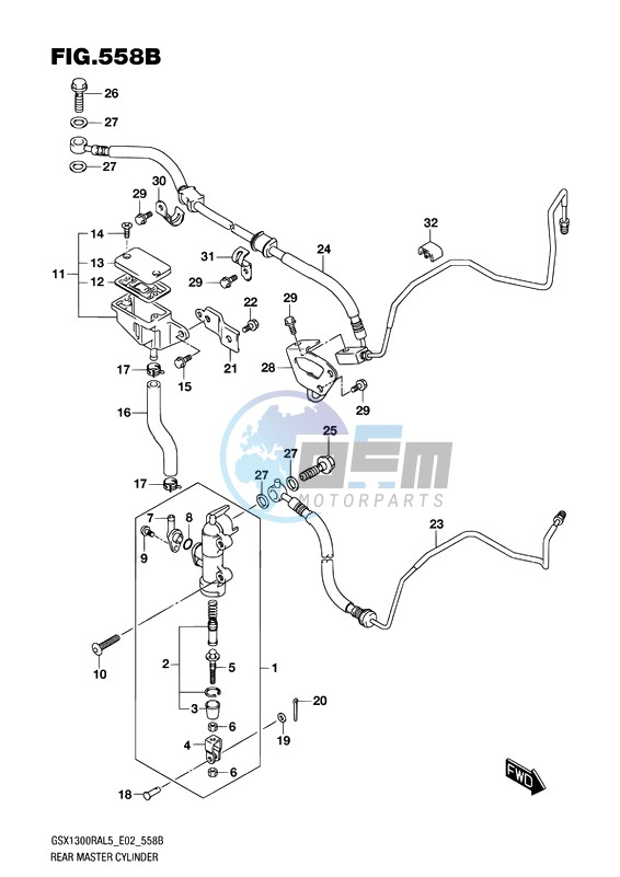 REAR MASTER CYLINDER