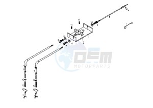 DXR QUAD - 200 cc drawing CABLE, FRONT BRAKE