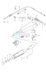 DF 9.9 drawing Tiller Handle