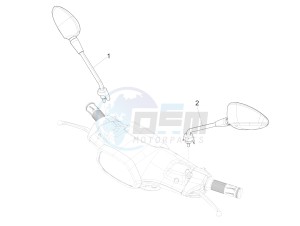 SPRINT 50 4T 3V E4-2020 (NAFTA) drawing Driving mirror/s