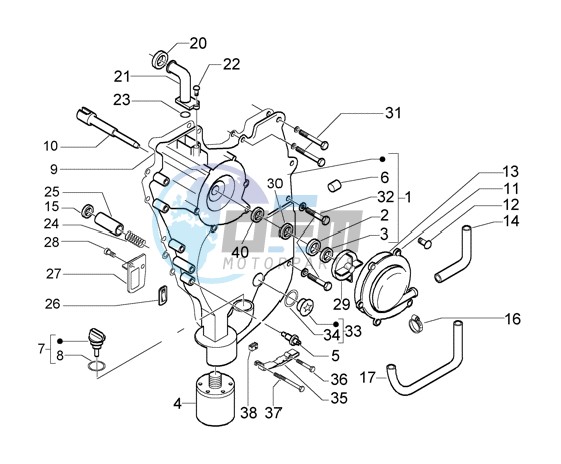 Flywheel Cover-Oil Filter