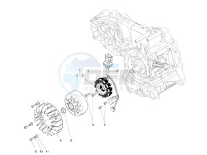 LXV 150 (NAFTA) drawing Flywheel magneto