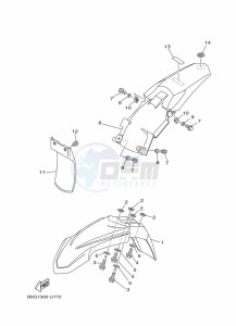 YZ85LW YZ85 (B0G7) drawing FENDER