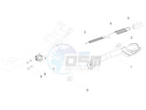 V7 III Anniversario 750 e4 (NAFTA) drawing Central stand