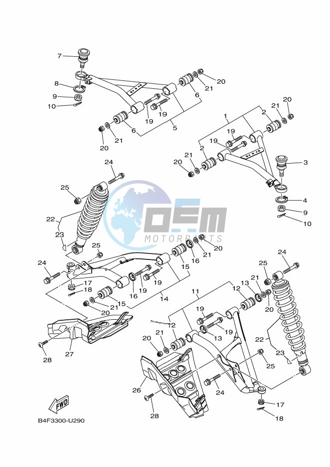 FRONT SUSPENSION & WHEEL