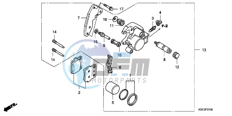 FRONT BRAKE CALIPER