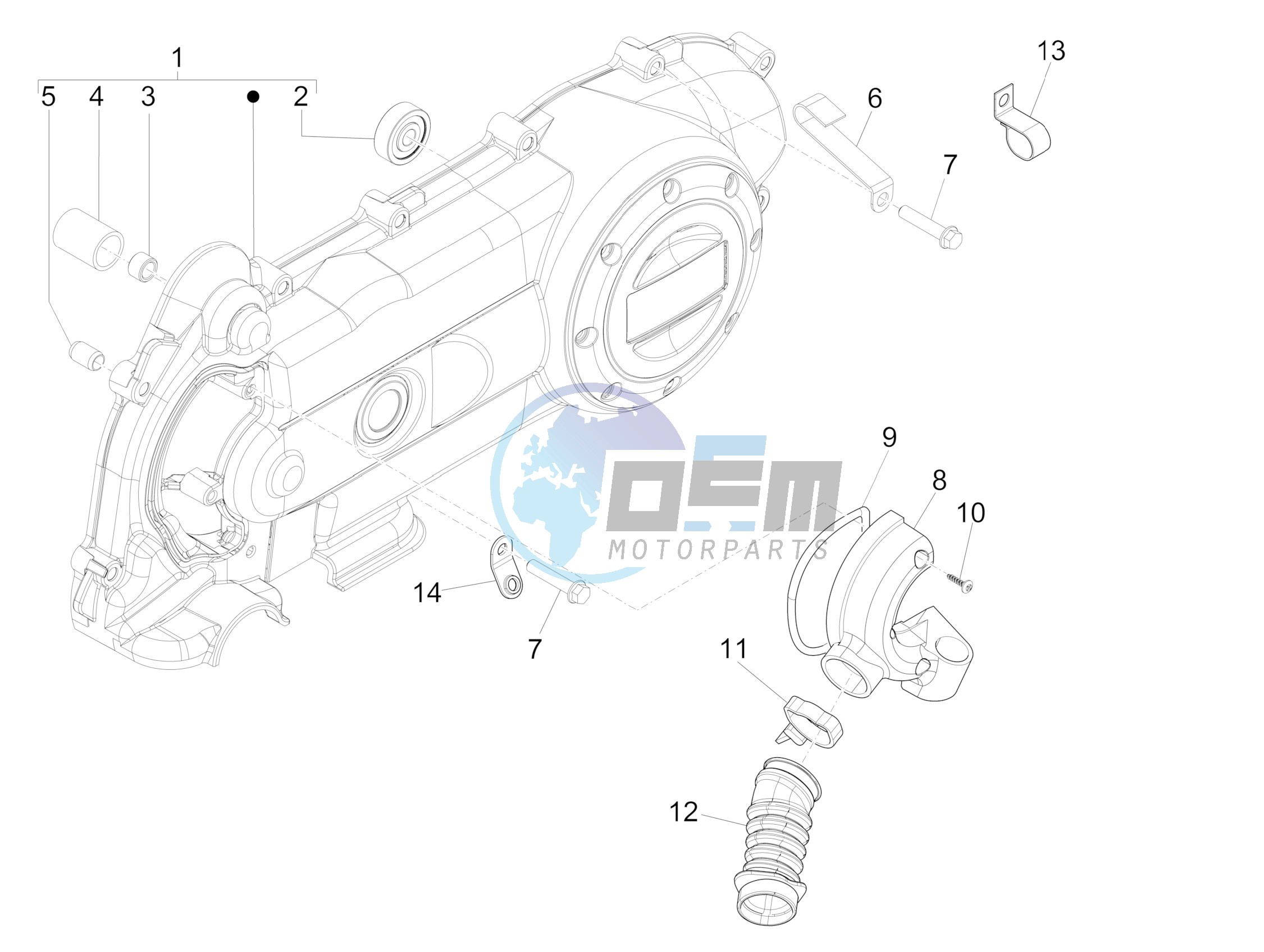 Crankcase cover - Crankcase cooling