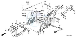 CBR1000RA9 UK - (E / ABS MKH MME) drawing EXHAUST MUFFLER