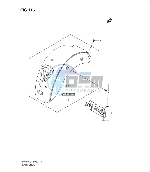 REAR FENDER (VLR1800TL1 E24)