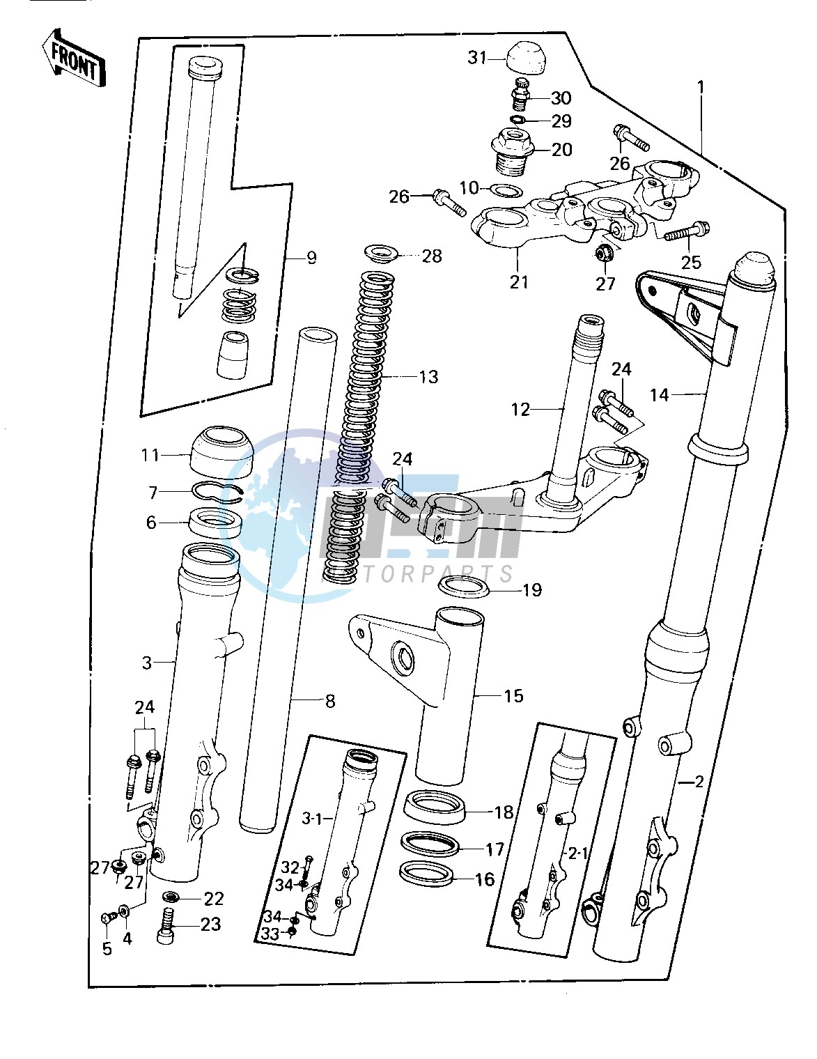 FRONT FORK -- KZ1300-A1_A2- -