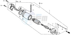 TRX350FM FOURTRAX drawing STARTING MOTOR