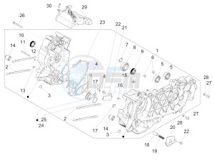 Medley 125 4T ie ABS E4 (EMEA) drawing Crankcase