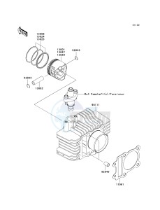 KLX 110 A (KLX110 MONSTER ENERGY) (A6F-A9FA) A9FA drawing CYLINDER_PISTON-- S- -