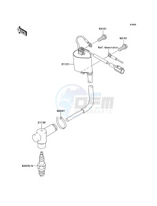 KX85 / KX85 II KX85B6F EU drawing Ignition System