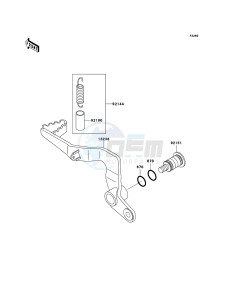 KX65 KX65-A6 EU drawing Brake Pedal