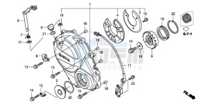 CBF600N drawing CLUTCH COVER (CBF600S8/SA8/N8/NA8)