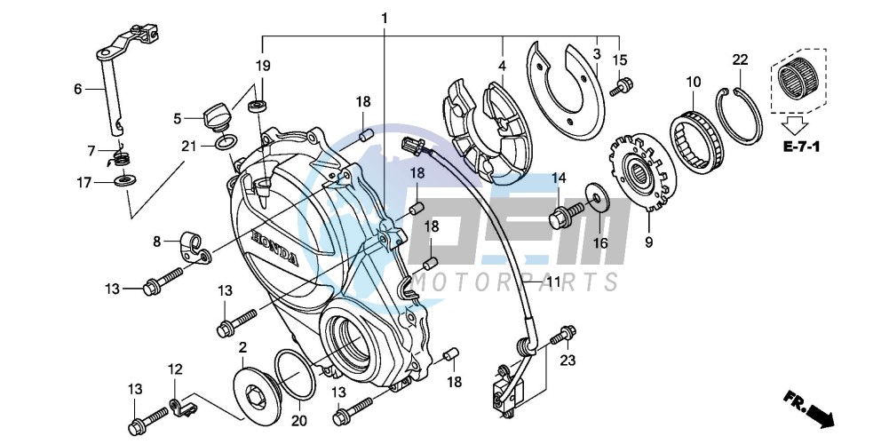 CLUTCH COVER (CBF600S8/SA8/N8/NA8)