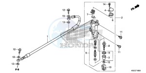 CRF150RBD CRF150RB Europe Direct - (ED) drawing RR. BRAKE MASTER CYLINDER