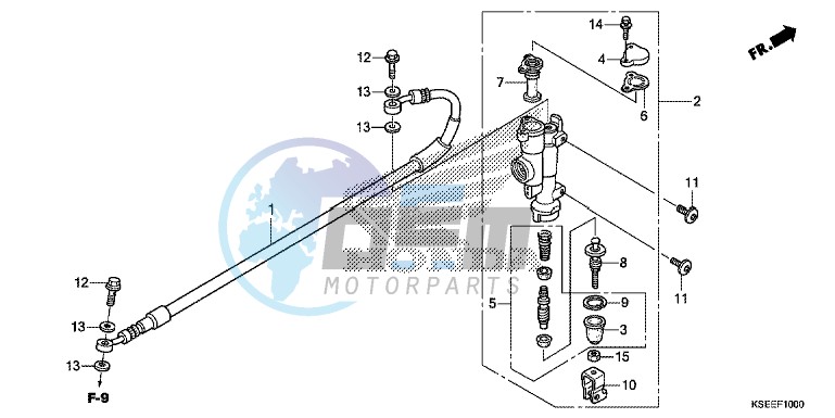 RR. BRAKE MASTER CYLINDER