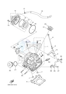 YFM250R RAPTOR 250 (33B8) drawing CYLINDER HEAD