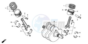 VT750CD3 drawing CRANKSHAFT/PISTON