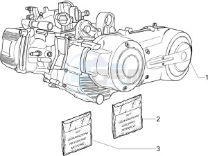 MP3 400 ie drawing Engine assembly