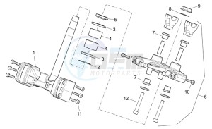 Pegaso Strada-Trail 650 ie drawing Steering - Factory Version