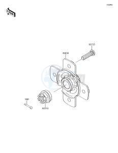 BRUTE FORCE 750 4x4i EPS KVF750HGF EU drawing Rear Hub