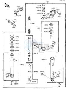 EL 250 B [ELIMINATOR[ (B2-B3) [ELIMINATOR drawing FRONT FORK