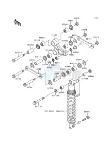 KX 250 K [KX250] (K5) [KX250] drawing REAR SUSPENSION