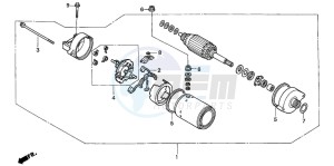 CBF600S drawing STARTING MOTOR (CBF600S6/SA6/N6/NA6)