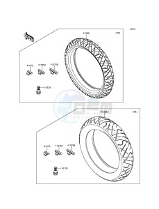 Z300 ABS ER300BGF XX (EU ME A(FRICA) drawing Tires