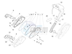 Liberty 150 4t 3v ie lem ( Vietnam ) drawing Air filter