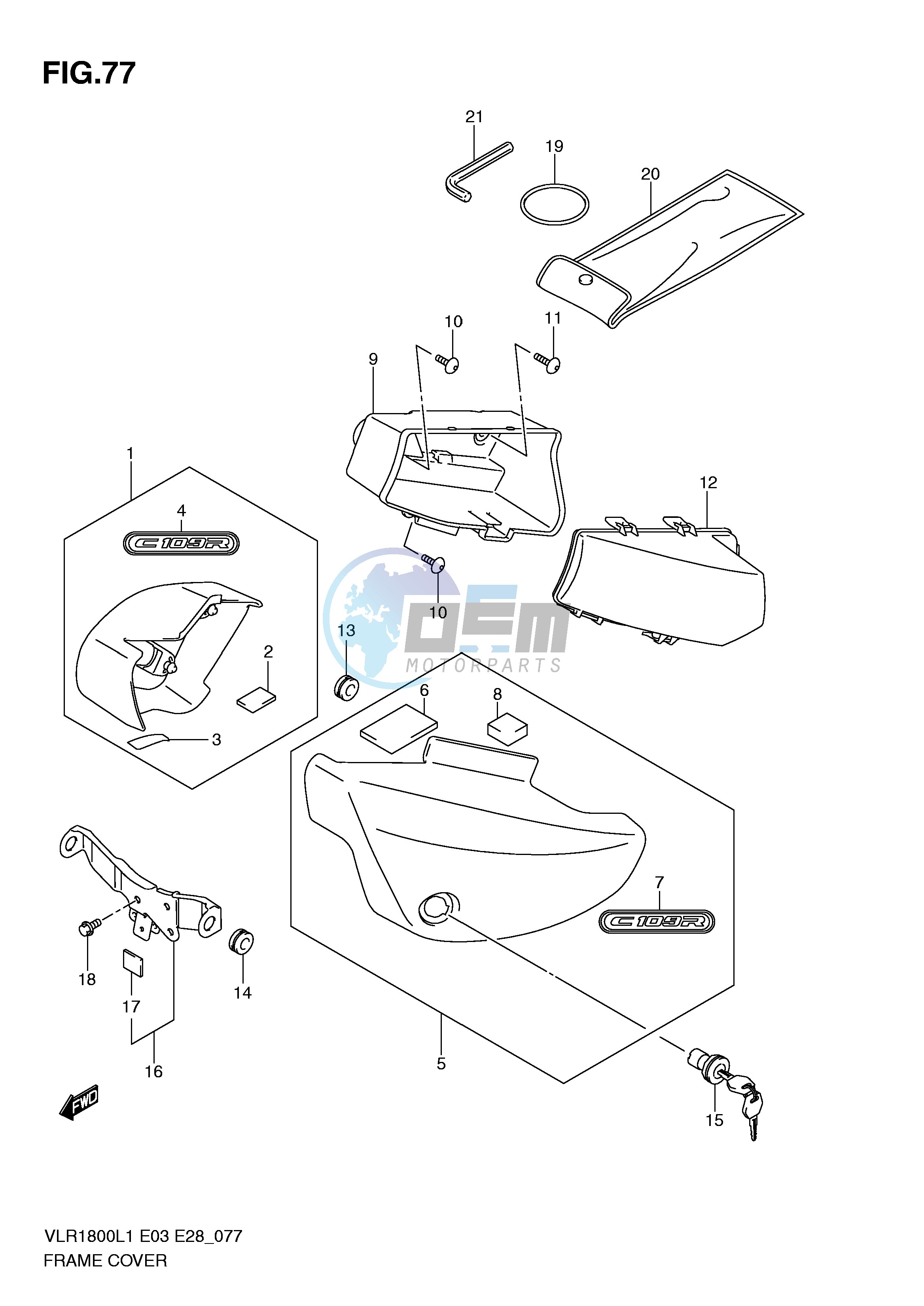 FRAME COVER (VLR1800L1 E28)