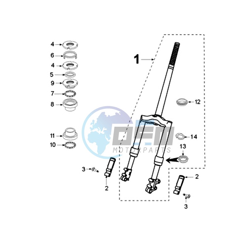 FRONT FORK / STEERINGHEAD