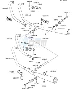 KZ 550 F [SPECTRE] (F1-F2) [SPECTRE] drawing MUFFLERS