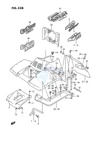 LT-F250 (E2) drawing FRONT FENDER (MODEL M N P R S T E24)