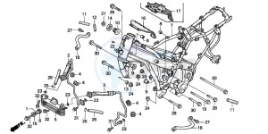 CBR1000F drawing FRAME BODY/OIL COOLER