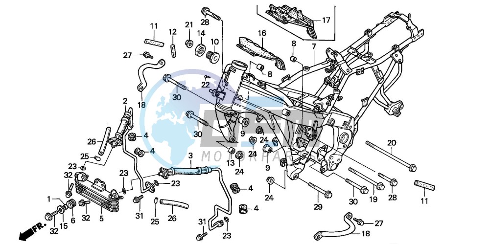 FRAME BODY/OIL COOLER