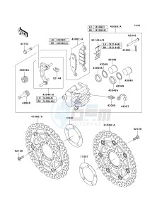 EX 650 A [NINJA 650R] (A6F-A8F) A6F drawing FRONT BRAKE