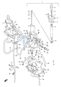 RGV250 (E24) drawing CARBURETOR (MODEL N P E22)