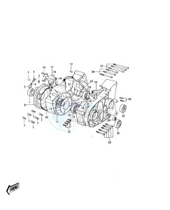 KH 100 B (B7-B8) drawing CRANKCASE