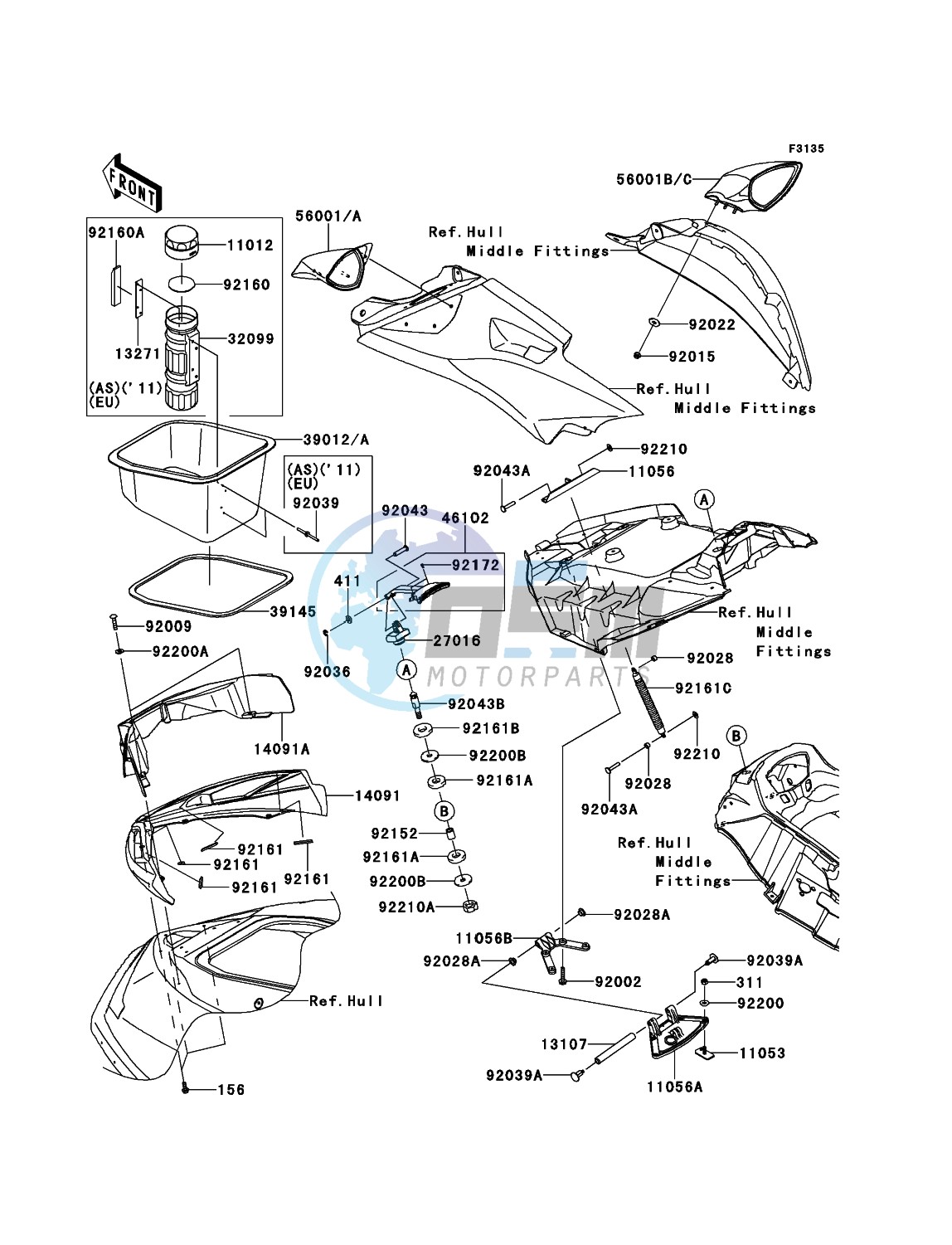 Hull Front Fittings