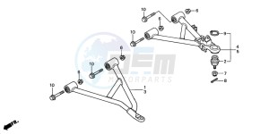 TRX350TE RANCHER ES drawing FRONT ARM (1)