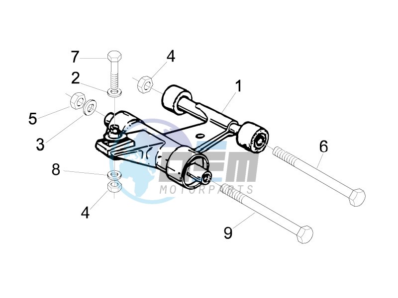 Swinging arm