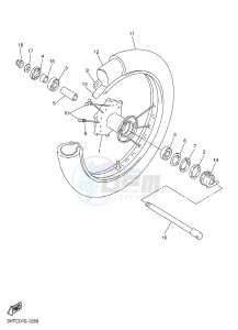 SR400 (2RD1) drawing FRONT WHEEL