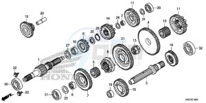 TRX420TM1G TRX500FA Europe Direct - (ED) drawing TRANSMISSION (TRX420FE1/FM1/FM2/TE1/TM1)