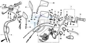 CMX250C REBEL drawing SWITCH/CABLE(CMX250CT)