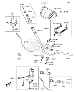 BRUTE FORCE 300 KVF300CGF EU drawing Handlebar